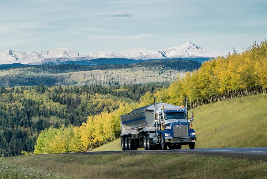 truck with landscape